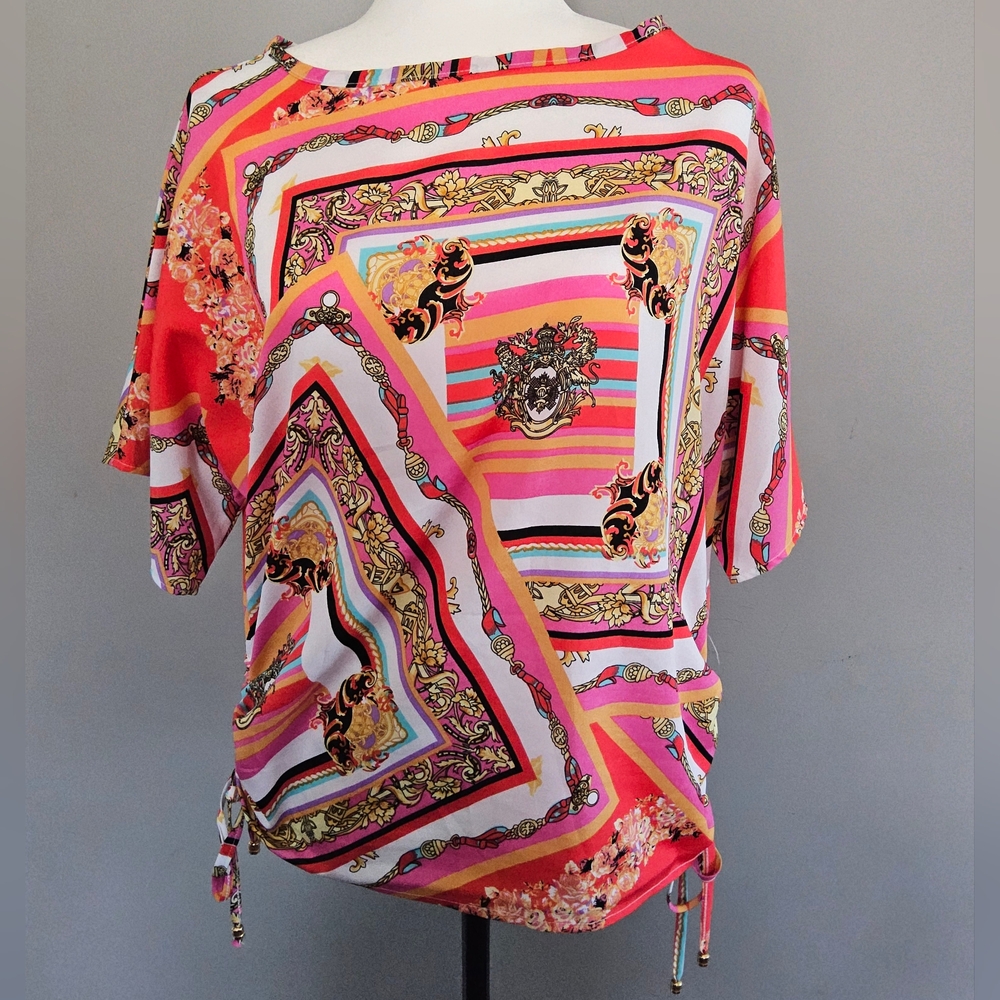 Lauea Petites Vibrant Multicolor Women's Top